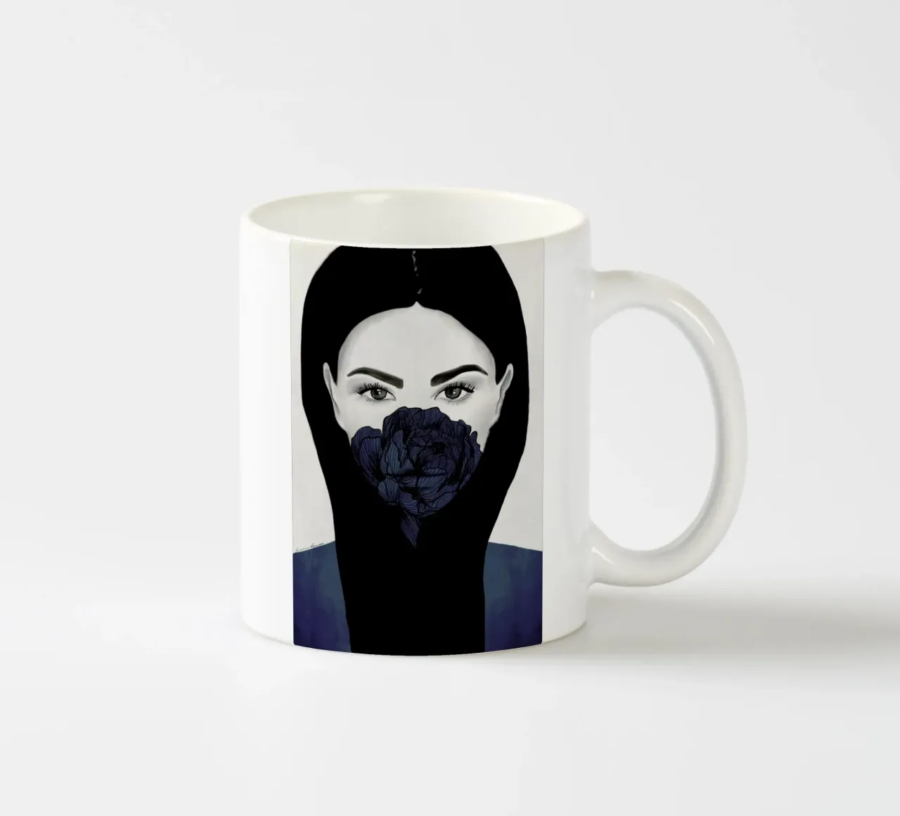 Thylane ceramic mug by Ramona Russu