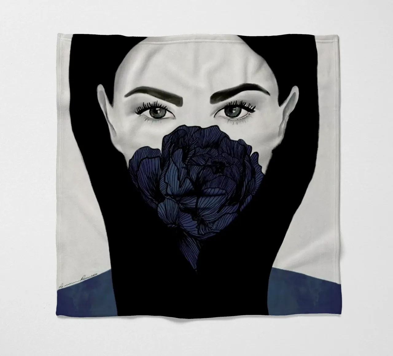 Thylane fleece blanket by Ramona Russu
