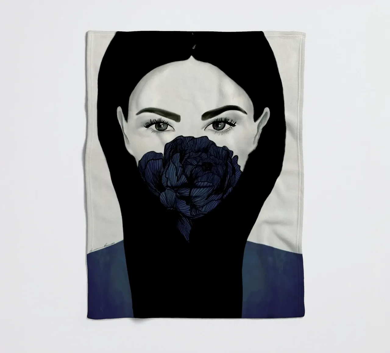 Thylane fleece blanket by Ramona Russu