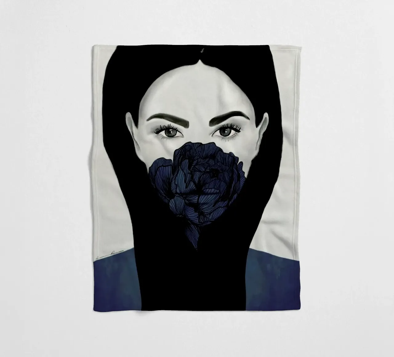 Thylane fleece blanket by Ramona Russu