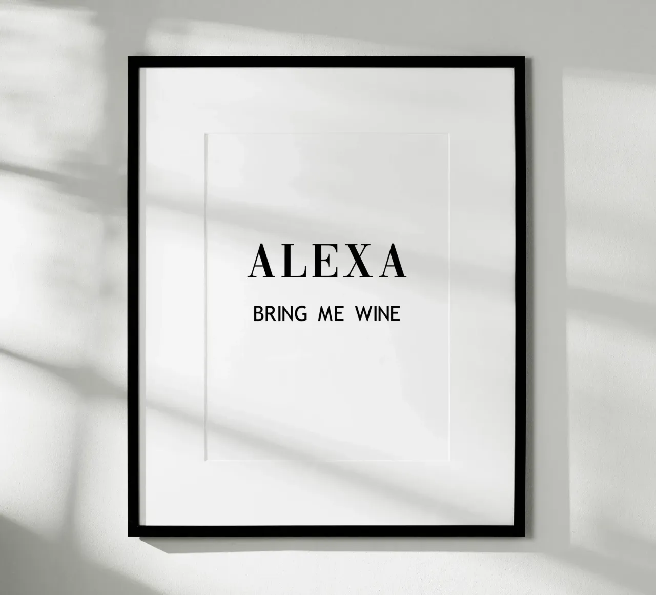Alexa, porta il vino poster da Carinaprint