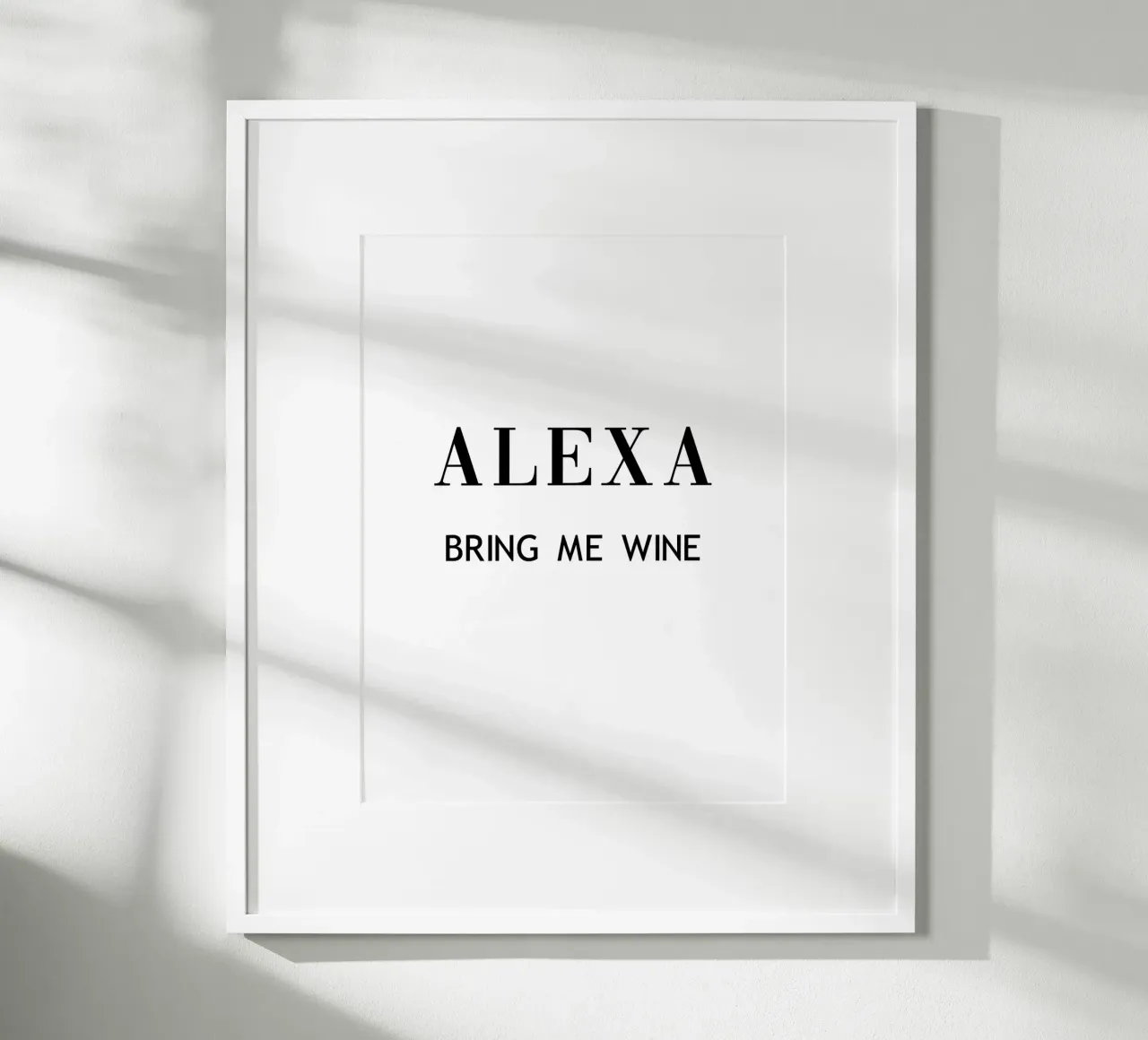Alexa, porta il vino poster da Carinaprint
