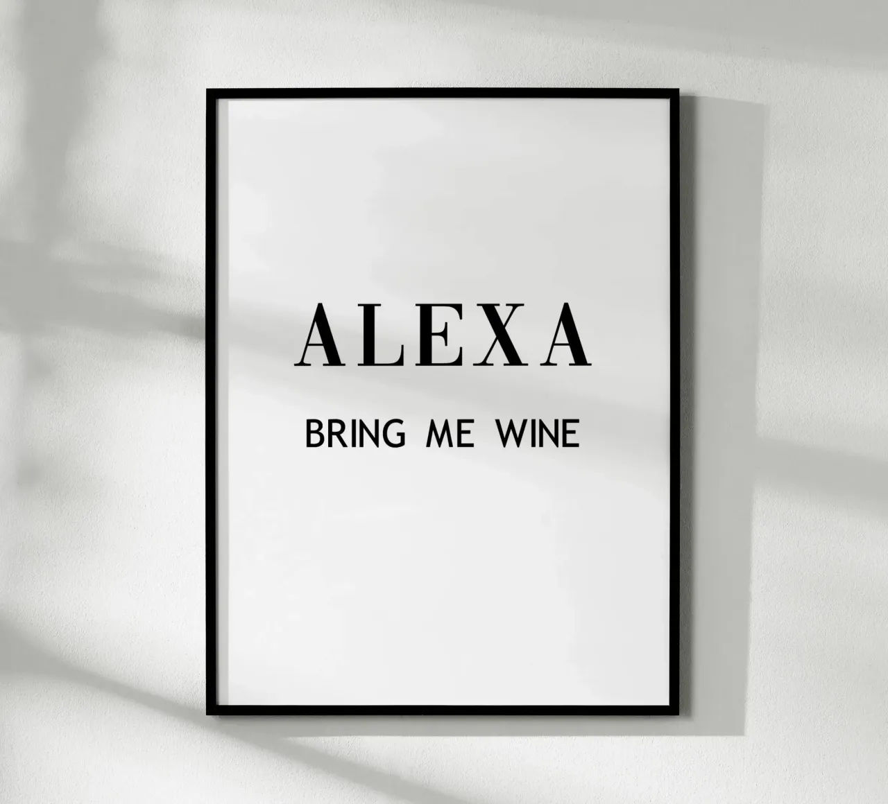 Alexa, porta il vino poster da Carinaprint