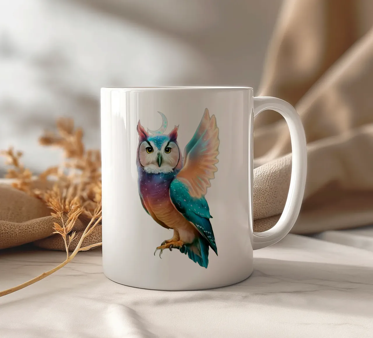 L'uccello notturno tazza in ceramica da dinem