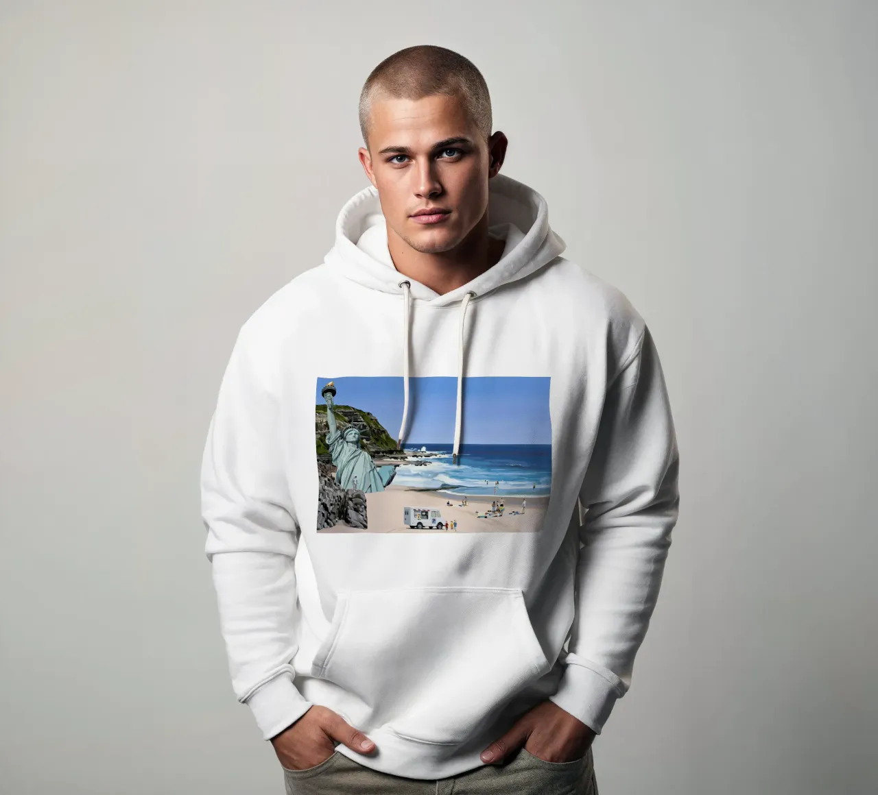 It's a Question of Simian Survival felpa con cappuccio da Scott Listfield