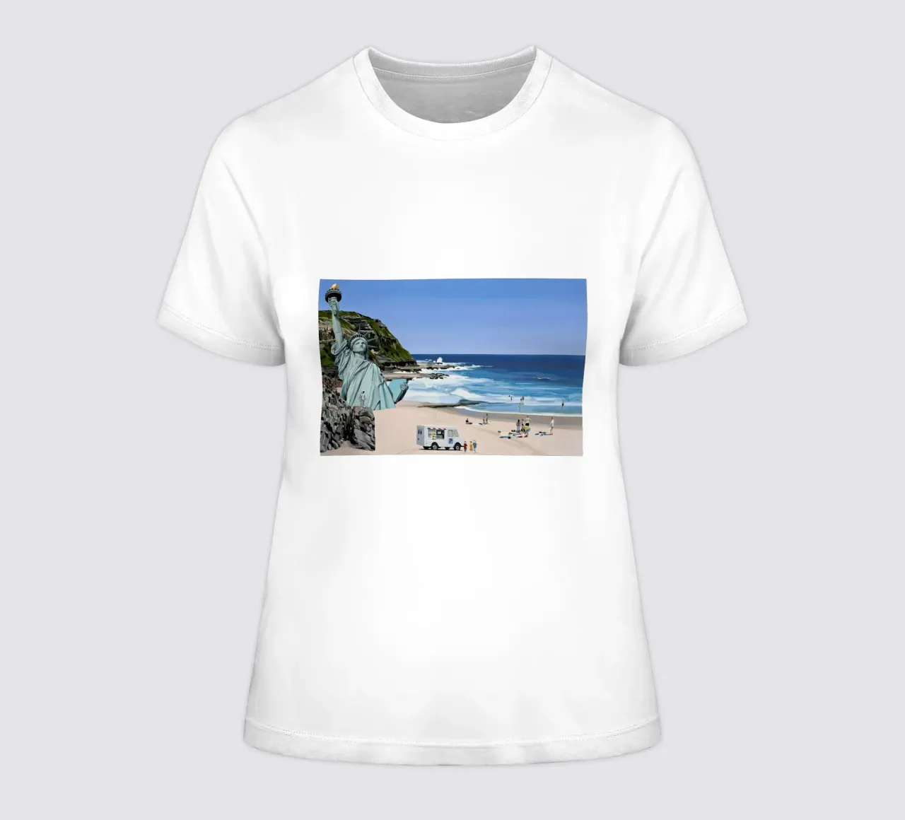 It's a Question of Simian Survival t-shirt da donna da Scott Listfield
