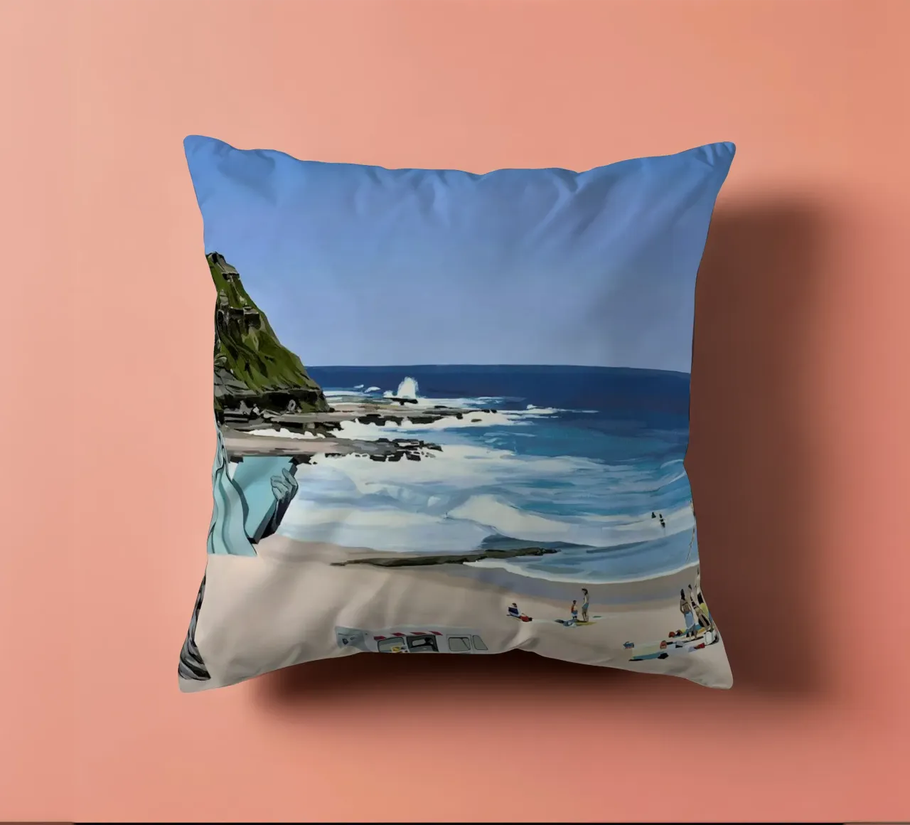 It's a Question of Simian Survival cuscino da Scott Listfield