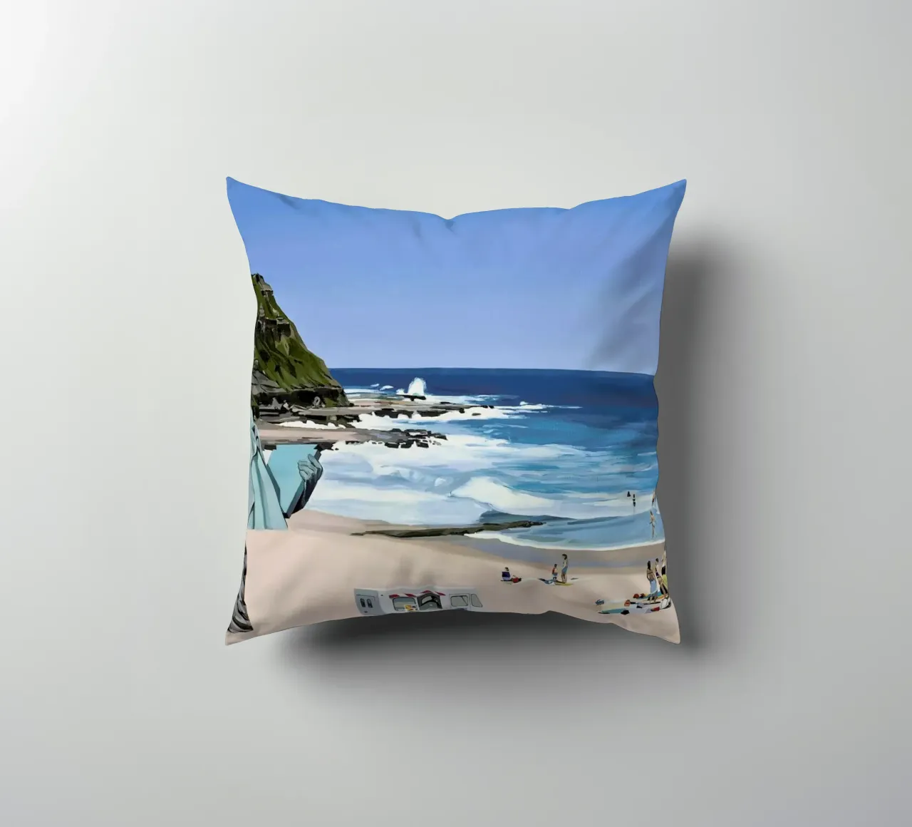 It's a Question of Simian Survival cuscino da Scott Listfield