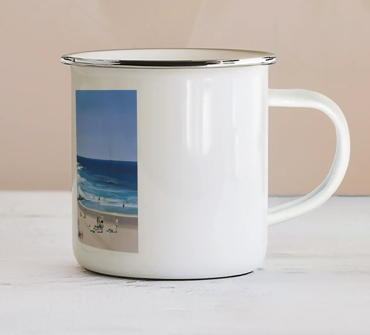 It's a Question of Simian Survival tazza in smalto da Scott Listfield