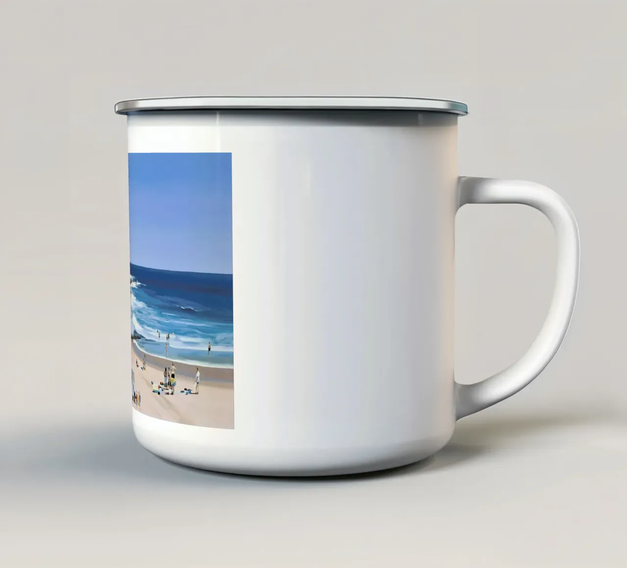It's a Question of Simian Survival tazza in smalto da Scott Listfield