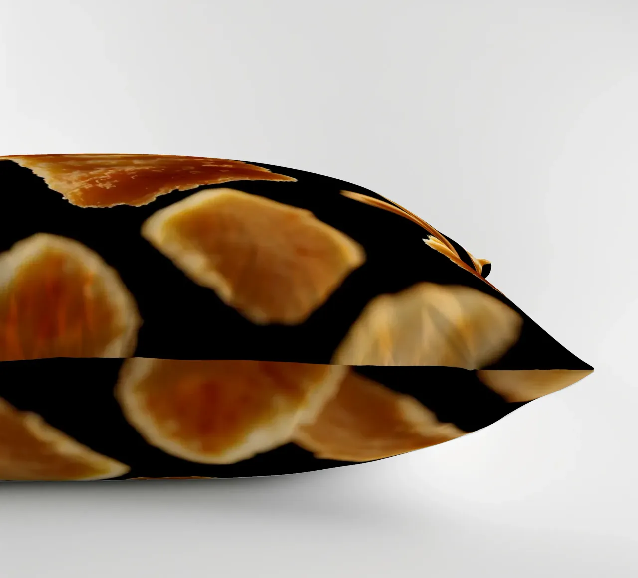Nuggets in mid-air create a dynamic culinary display decorative cushion by DesignDoodle