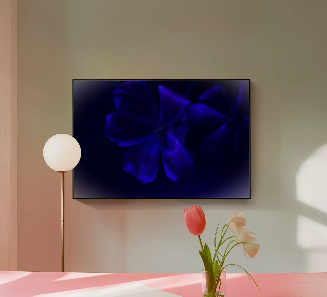 Fiore blu plexiglass da Alexandra Joseph Fotomomente