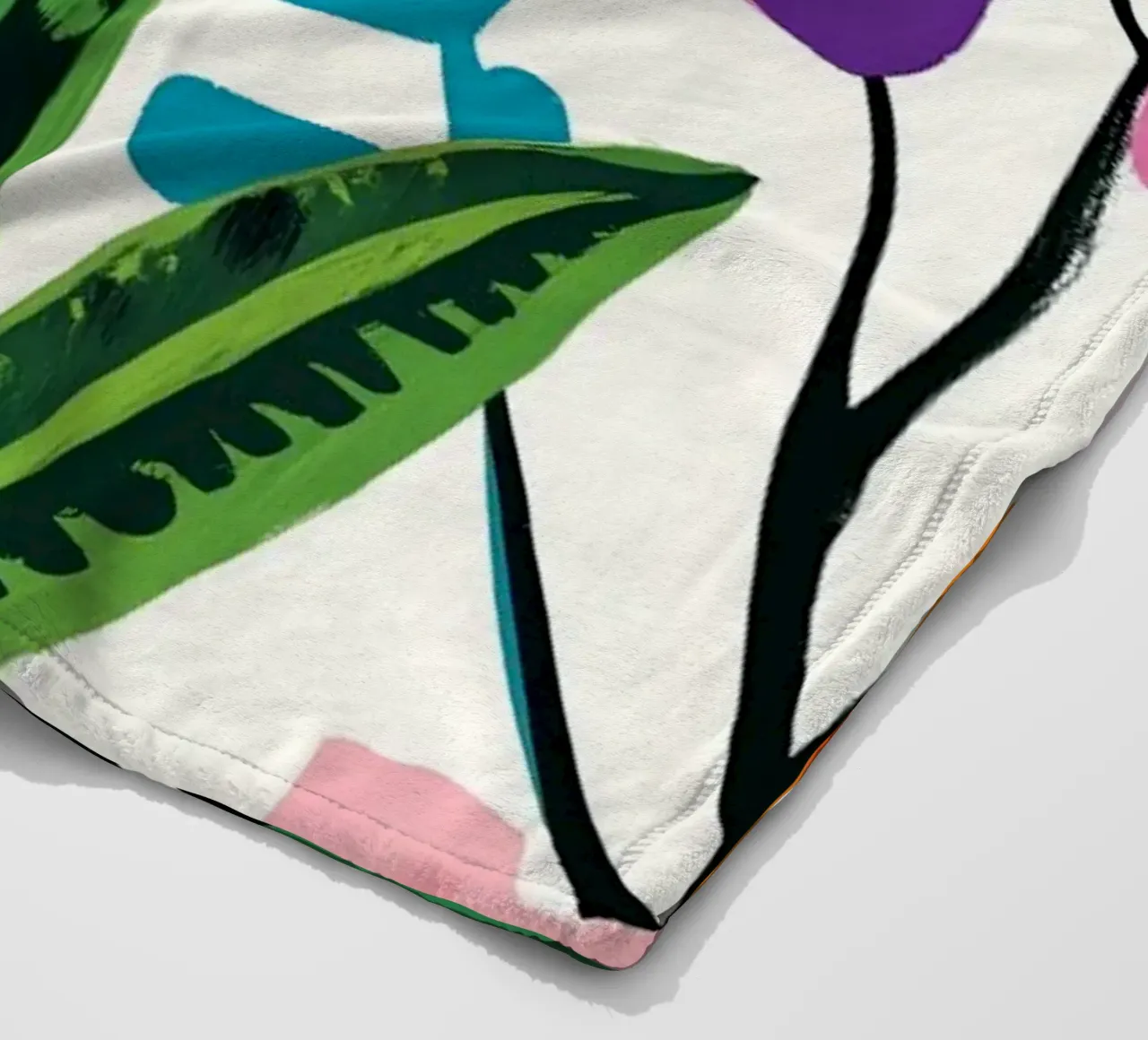 Fiori in vaso coperta in pile da Justyna Jaszke JBJart