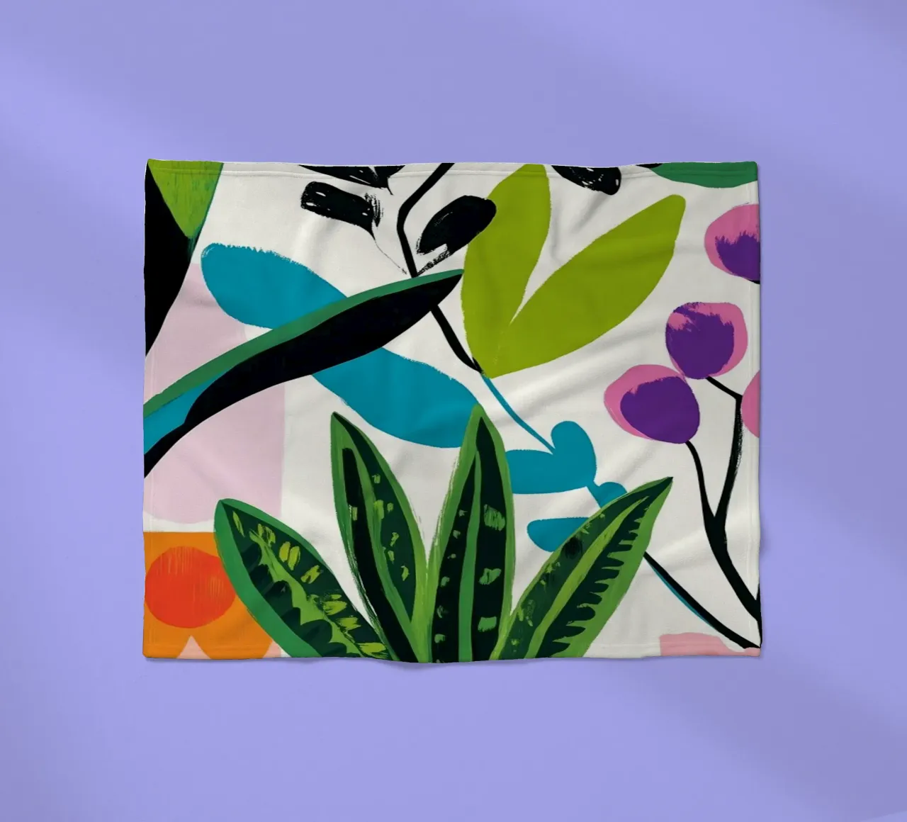 Fiori in vaso coperta in pile da Justyna Jaszke JBJart