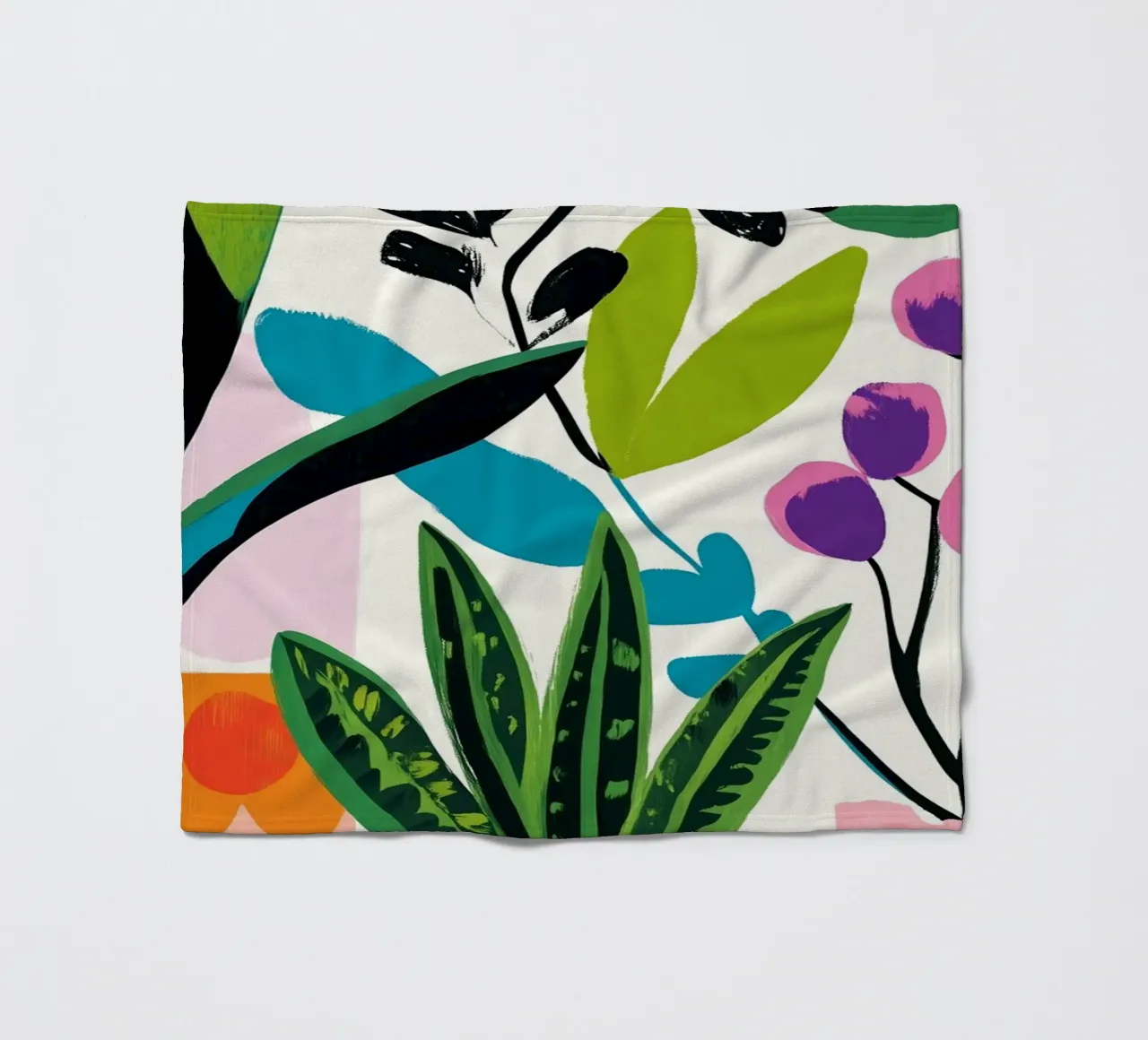 Fiori in vaso coperta in pile da Justyna Jaszke JBJart