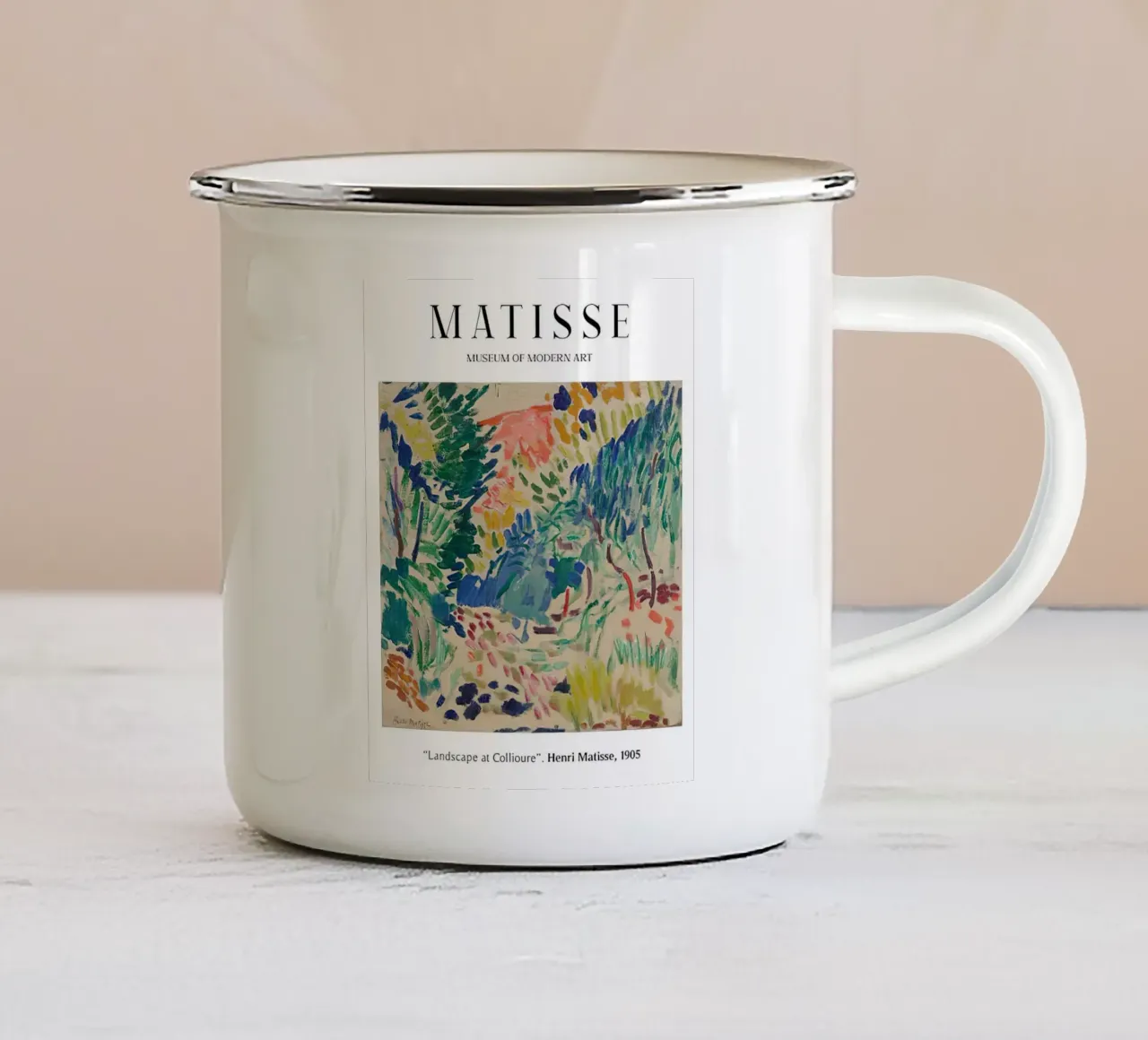Galery Henri matisse Museum Of Modern Art enamel mug by MinaHome