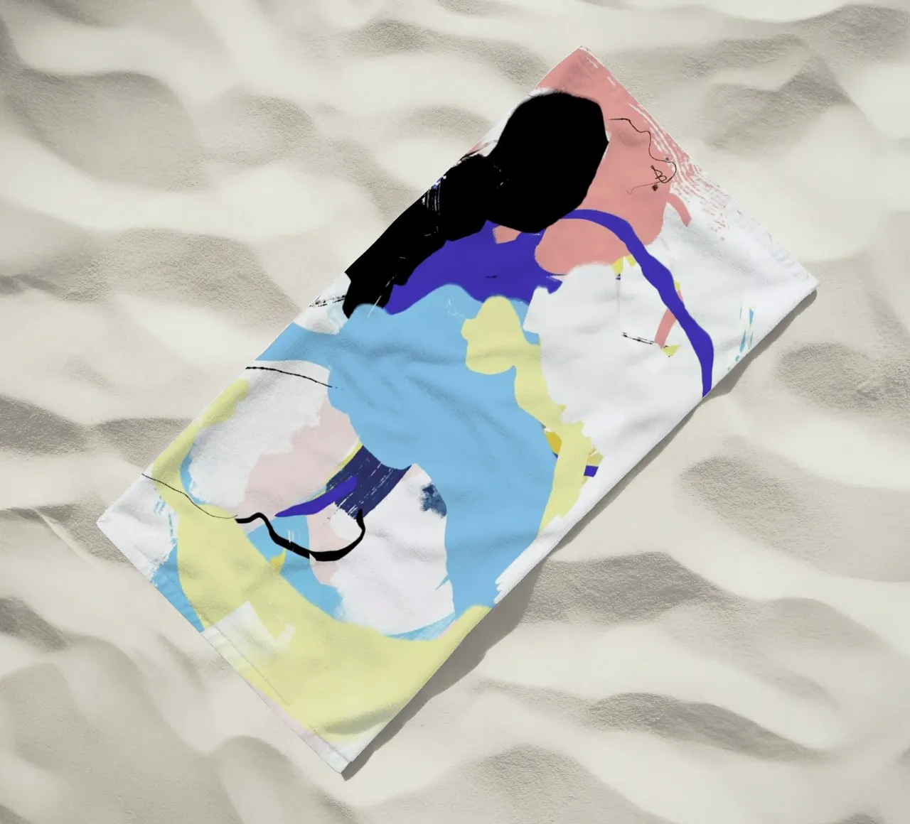 Messages toalla de playa de Jilli Darling Art