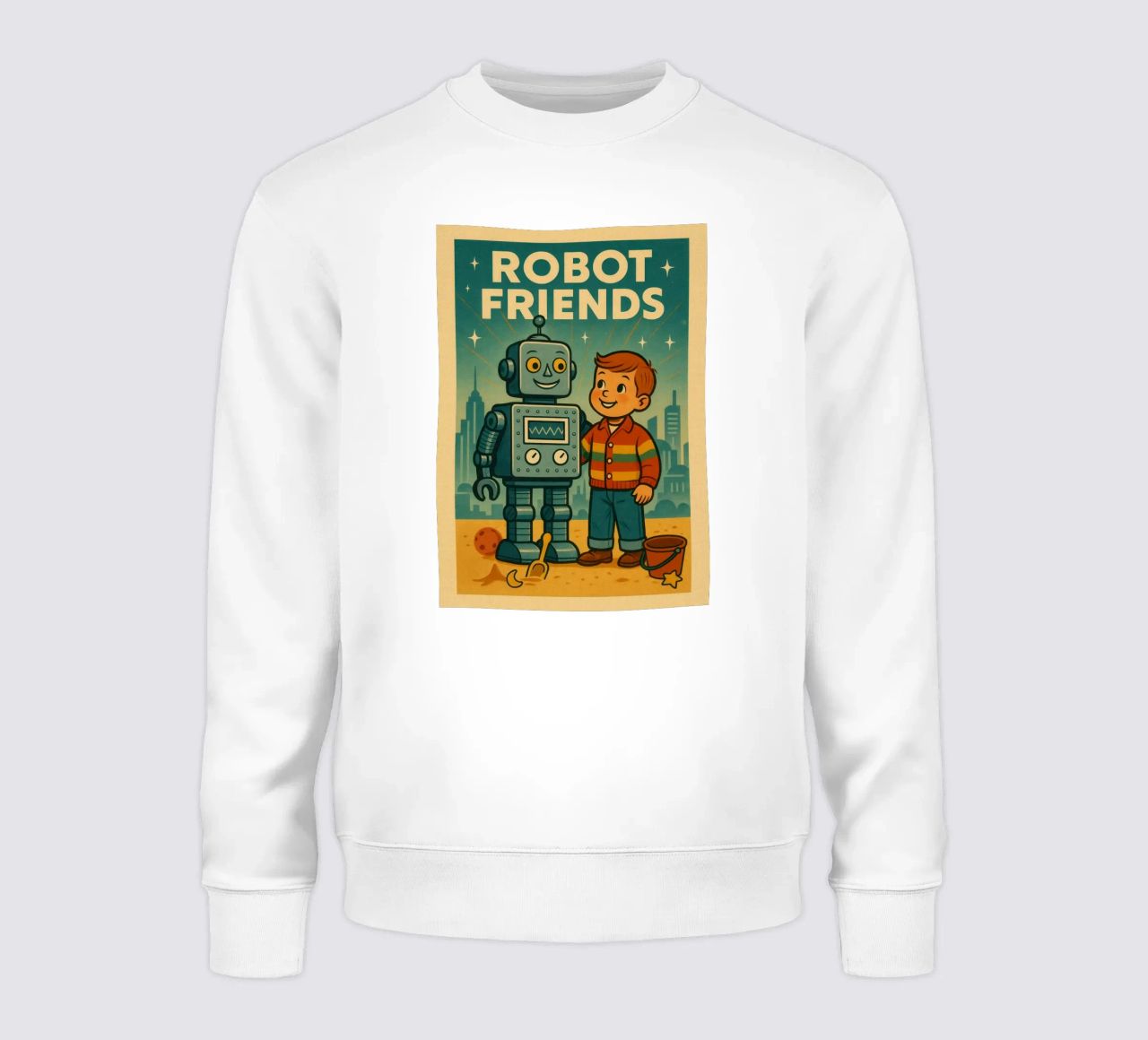 Robot Friends Nr. 01 felpa da lazydaypaper