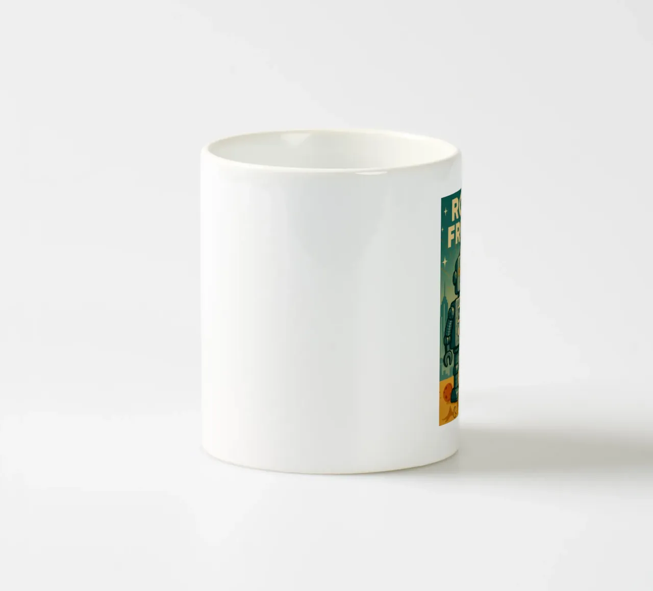 Robot Friends Nr. 01 tazza in ceramica da lazydaypaper