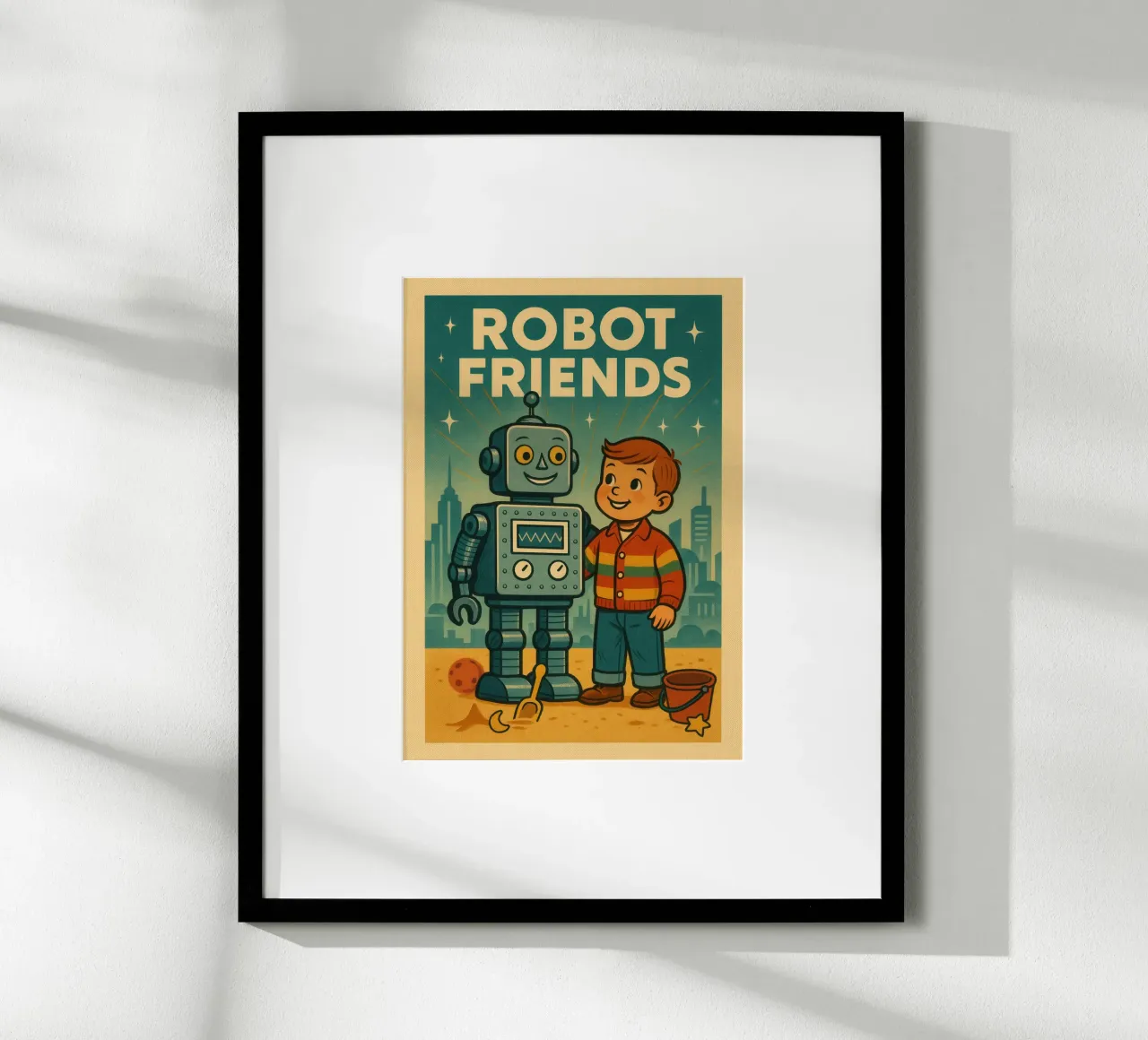 Robot Friends Nr. 01 carta hahnemühle da lazydaypaper