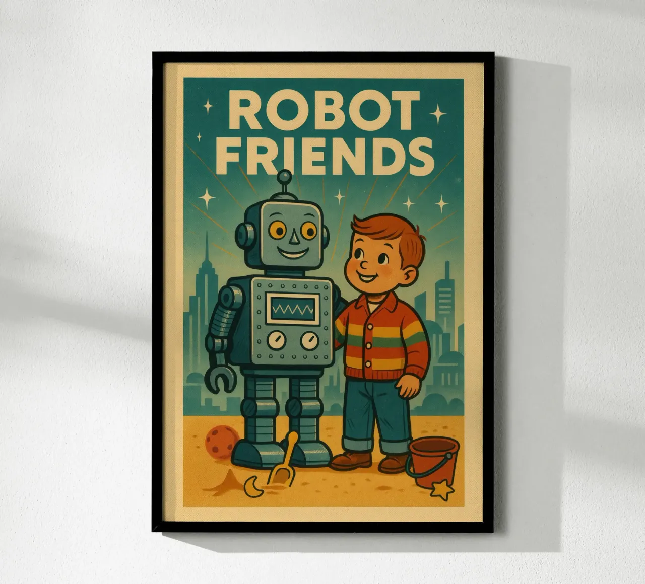 Robot Friends Nr. 01 carta hahnemühle da lazydaypaper
