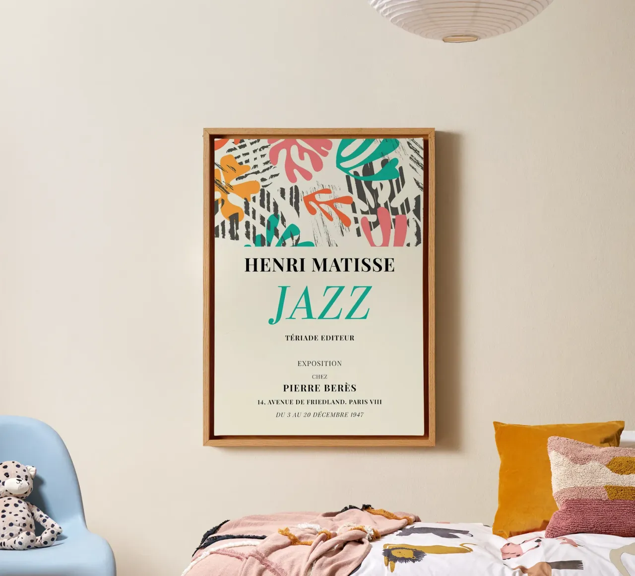 Henri Matisse Jazz Pierre Berres canvas met Baklijst van MinaHome