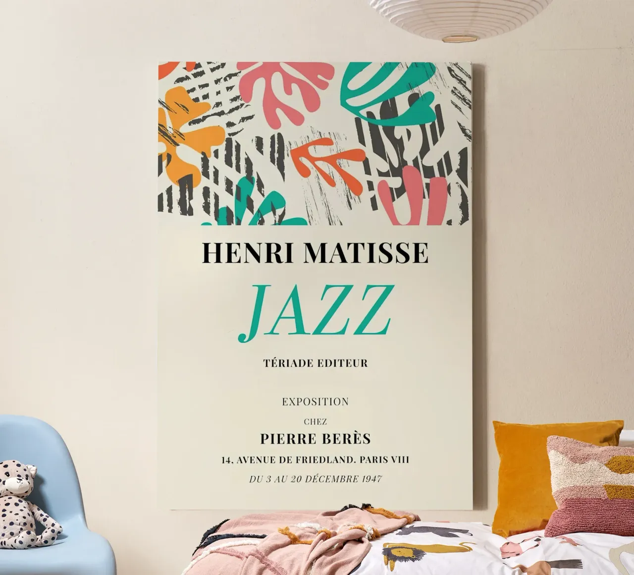 Henri Matisse Jazz Pierre Berres canvas met Baklijst van MinaHome