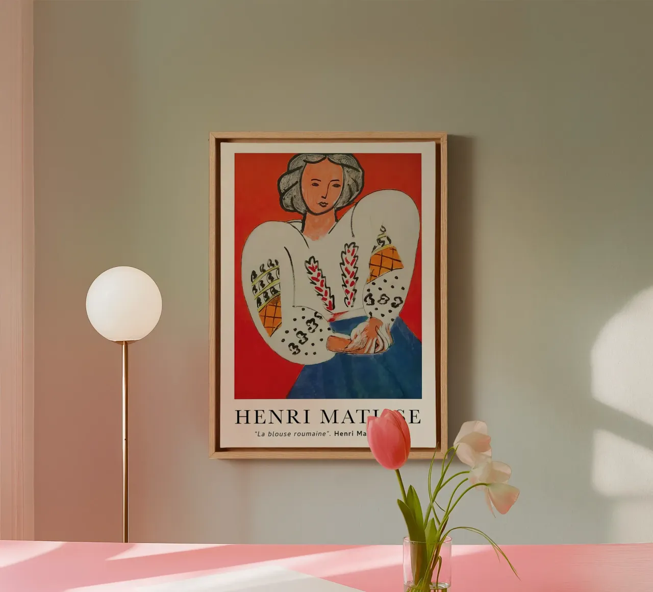 Henri Matisse La Roumaine 1940 Vintage tela con Cornice a cassetta da MinaHome