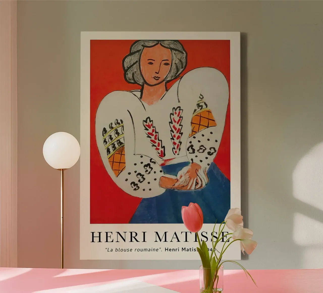 Henri Matisse La Roumaine 1940 Vintage tela con Cornice a cassetta da MinaHome