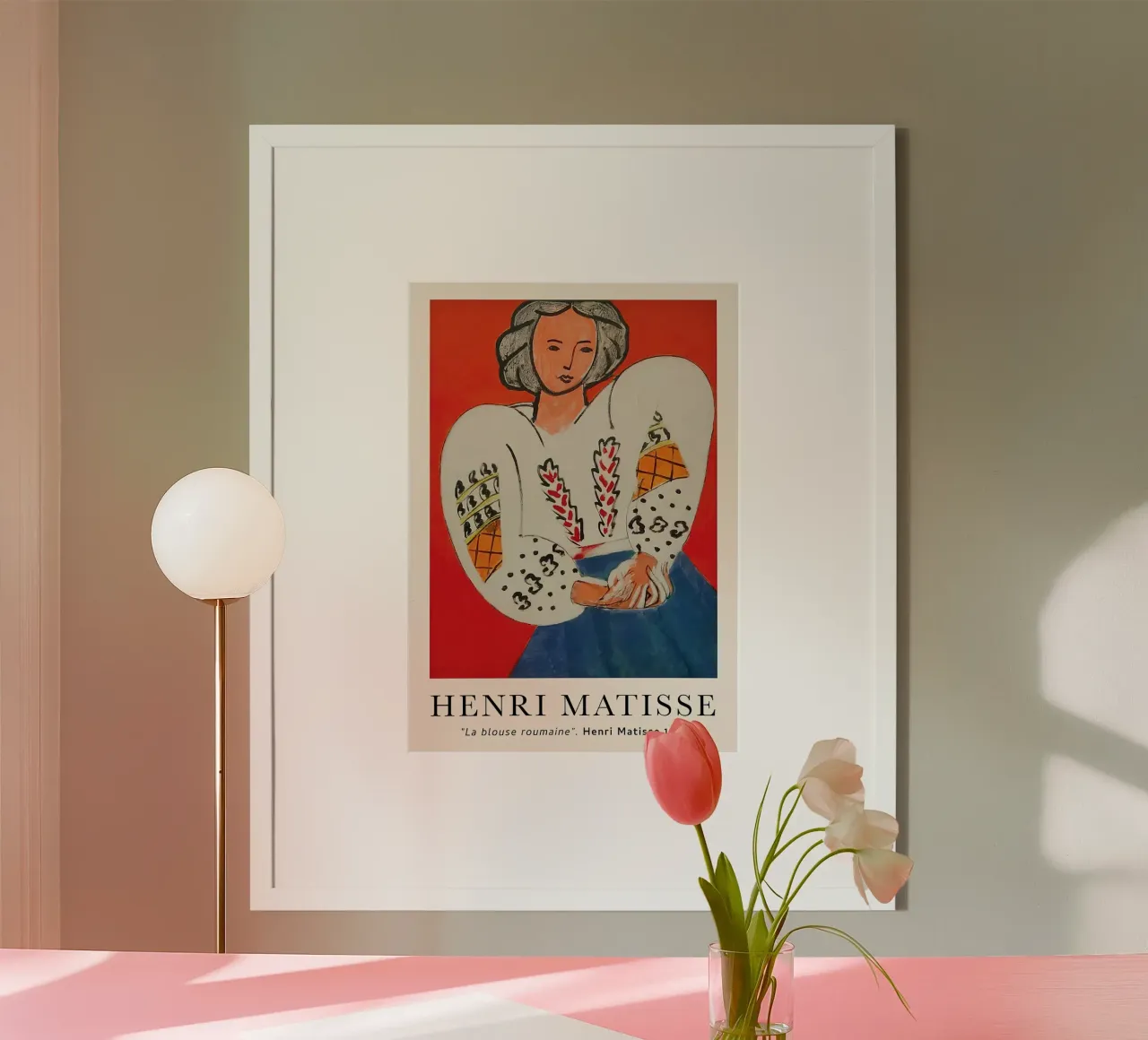 Henri Matisse La Roumaine 1940 Vintage poster con telaio in legno da MinaHome