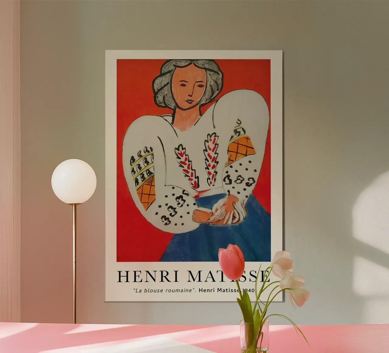 Henri Matisse La Roumaine 1940 Vintage poster con telaio in legno da MinaHome