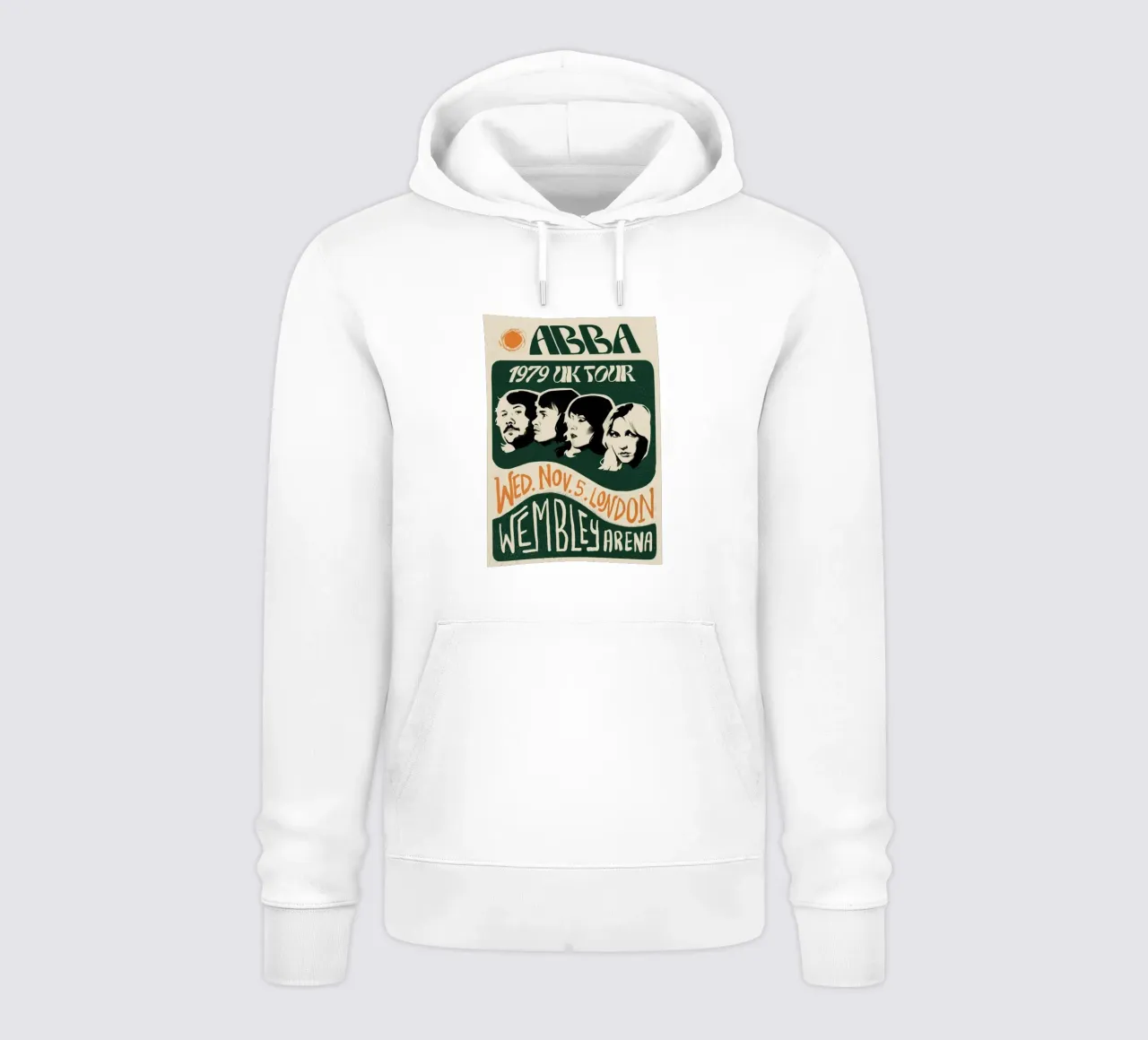 1979 tour nel Regno Unito Abba Flayer felpa con cappuccio da HUMMERSONIC