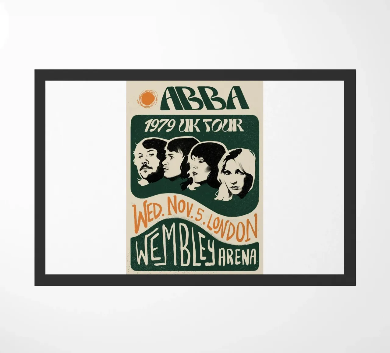 1979 tour nel Regno Unito Abba Flayer zerbino da HUMMERSONIC