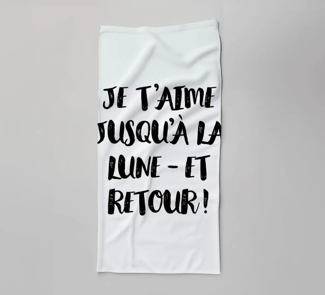 Jusqu'à la lune asciugamano da bagno da typed