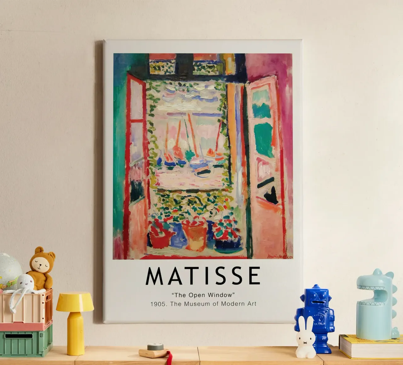 Henri Matisse The Open Window 1905 Vintage canvas with Floater frame by MinaHome