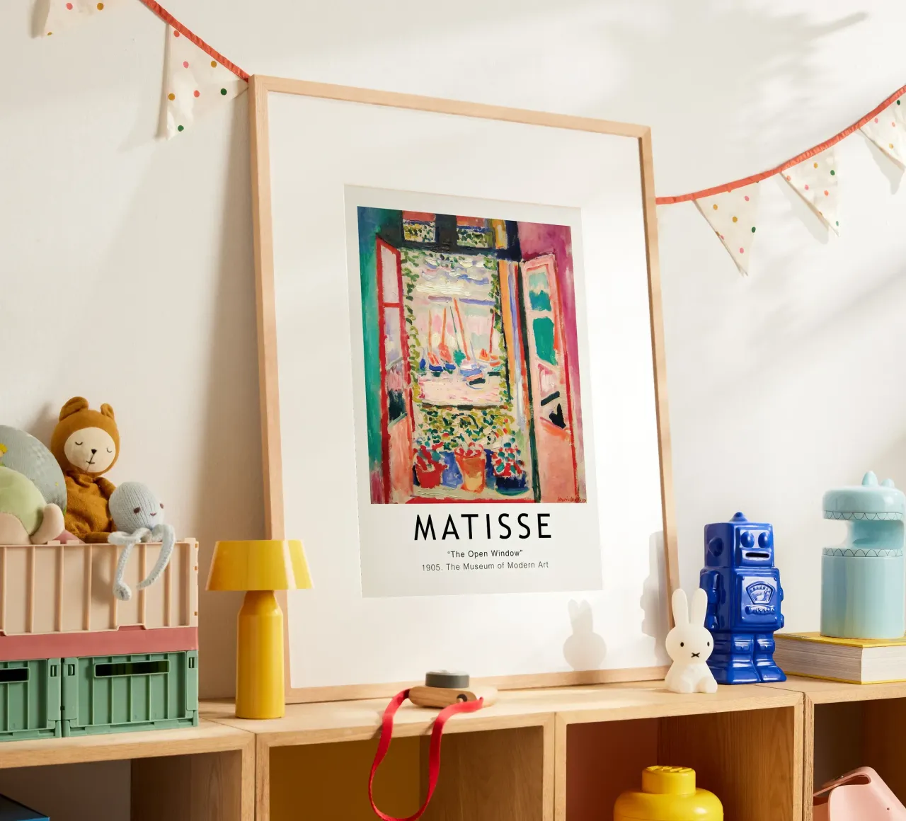 Henri Matisse La finestra aperta 1905 Vintage poster con telaio in alluminio da MinaHome