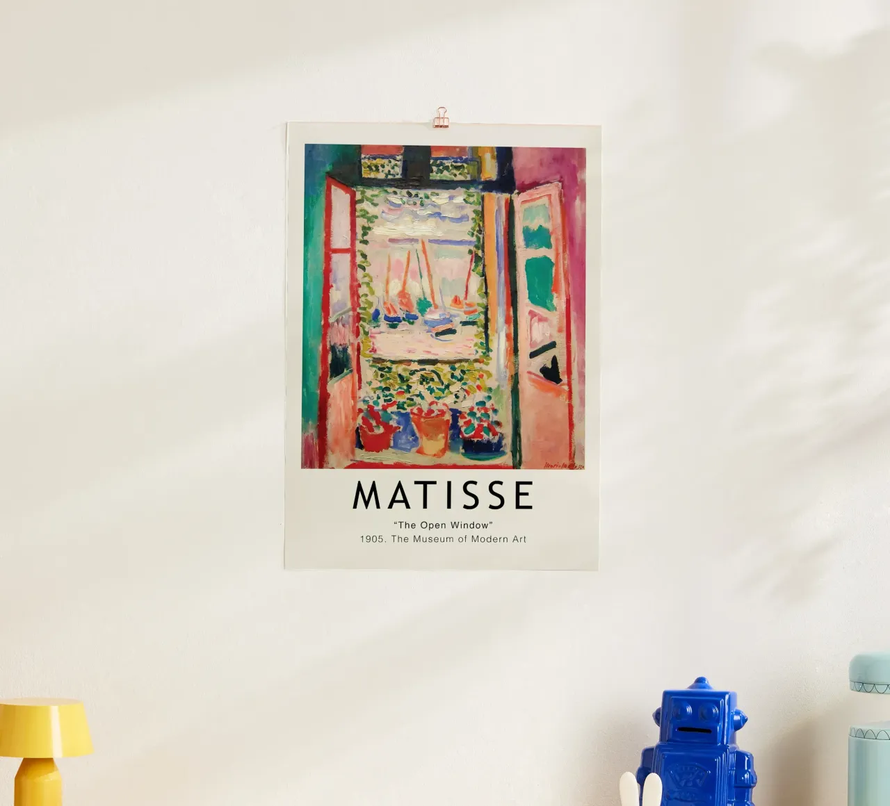 Henri Matisse La finestra aperta 1905 Vintage poster con telaio in alluminio da MinaHome