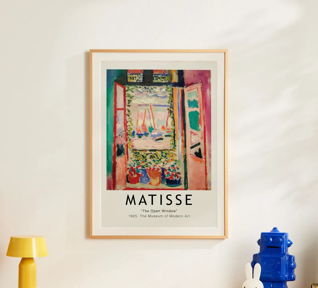 Henri Matisse La finestra aperta 1905 Vintage poster con telaio in alluminio da MinaHome