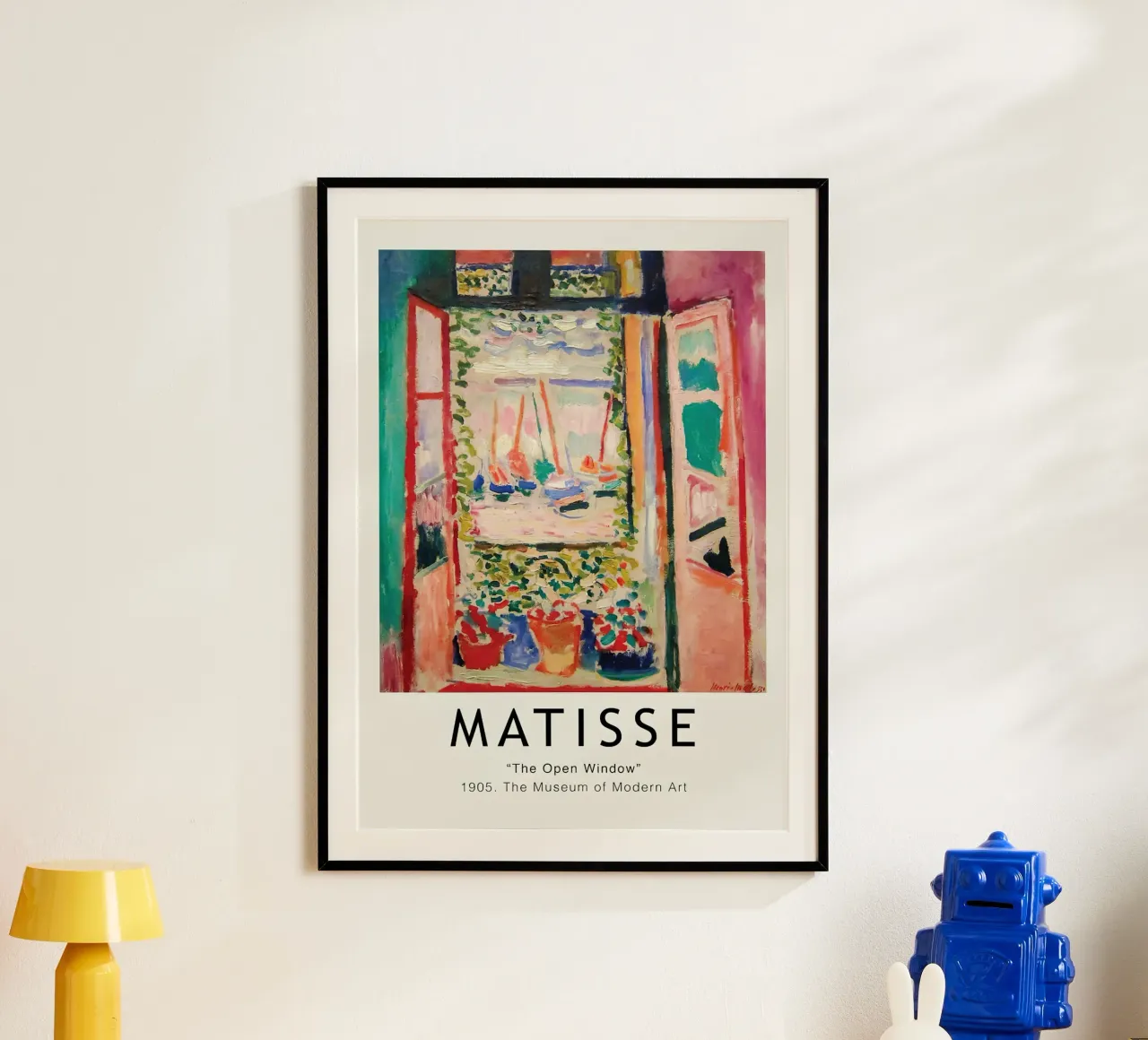 Henri Matisse La finestra aperta 1905 Vintage poster con telaio in alluminio da MinaHome