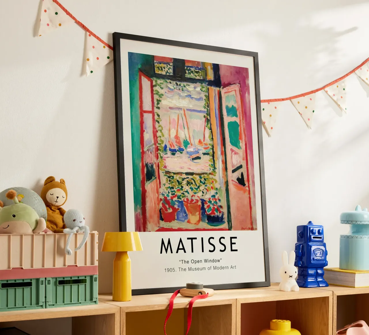 Henri Matisse La finestra aperta 1905 Vintage poster con telaio in alluminio da MinaHome