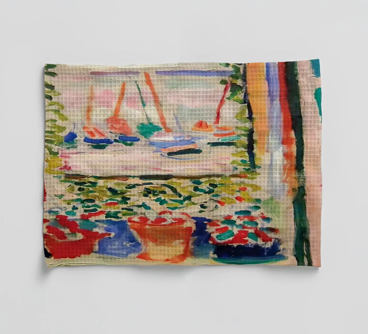 Henri Matisse The Open Window 1905 Vintage tea towel by MinaHome