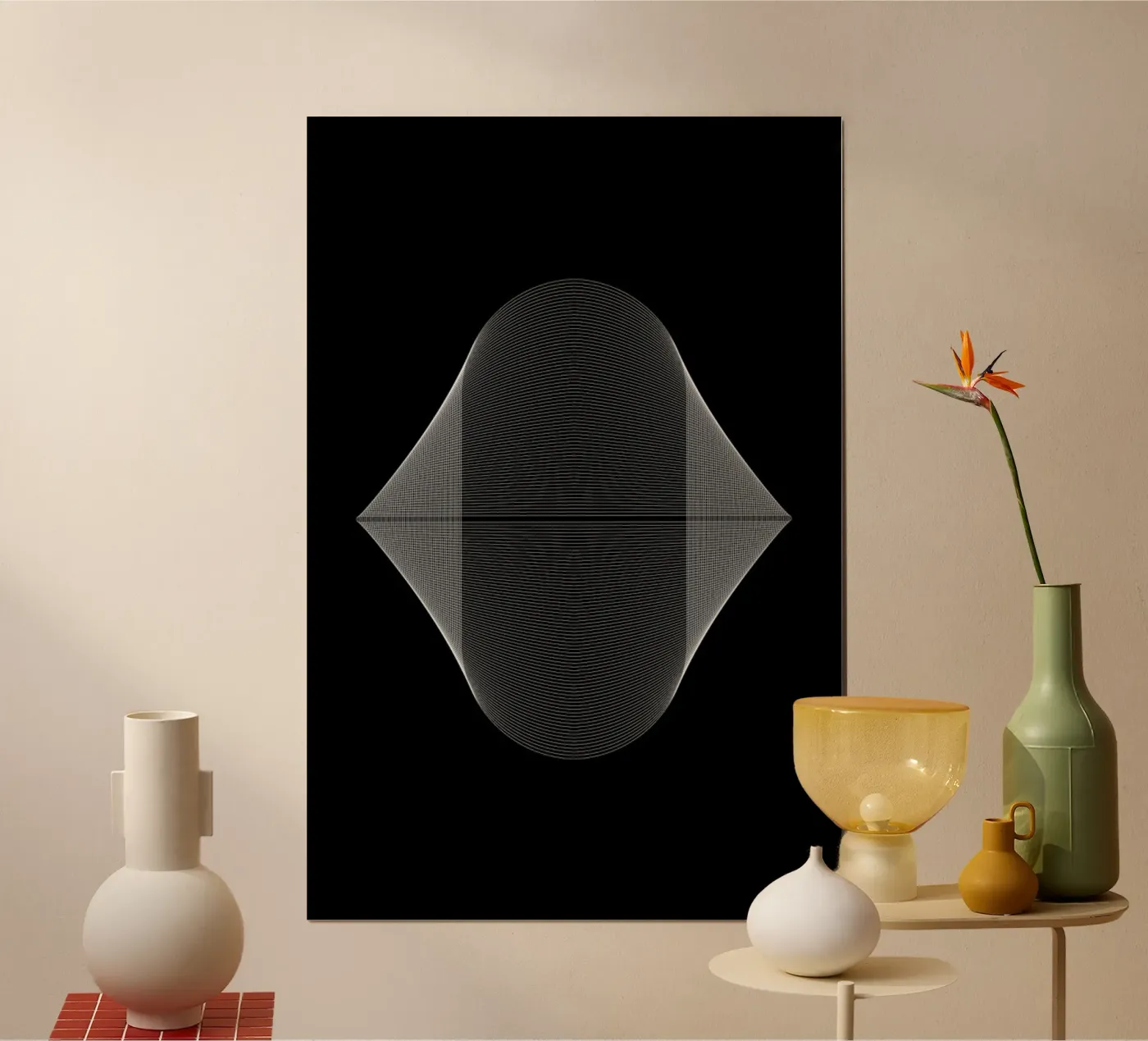 Oval 3 poster van LeDieg