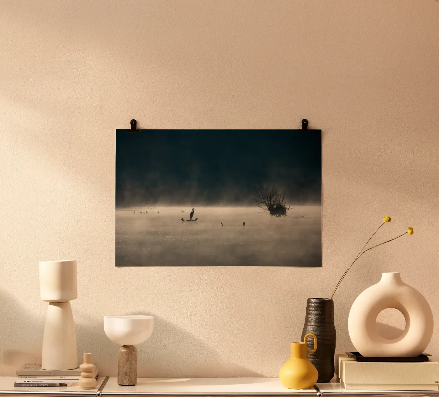 Grey Heron poster da anderm