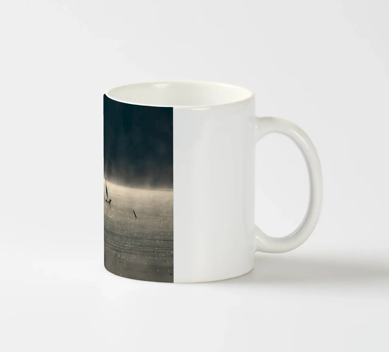 Grey Heron tazza in ceramica da anderm