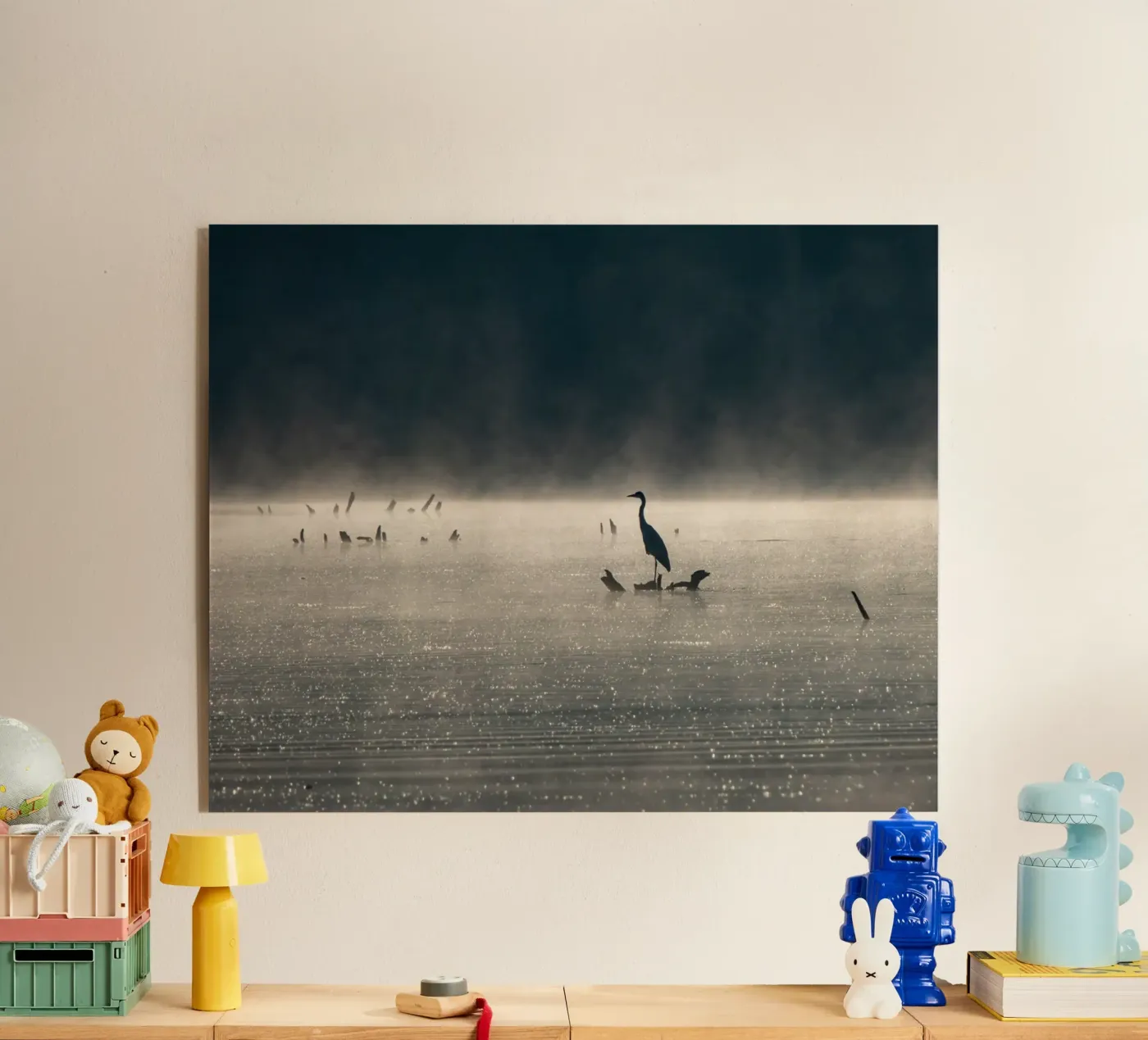 Grey Heron acrylic glass by anderm