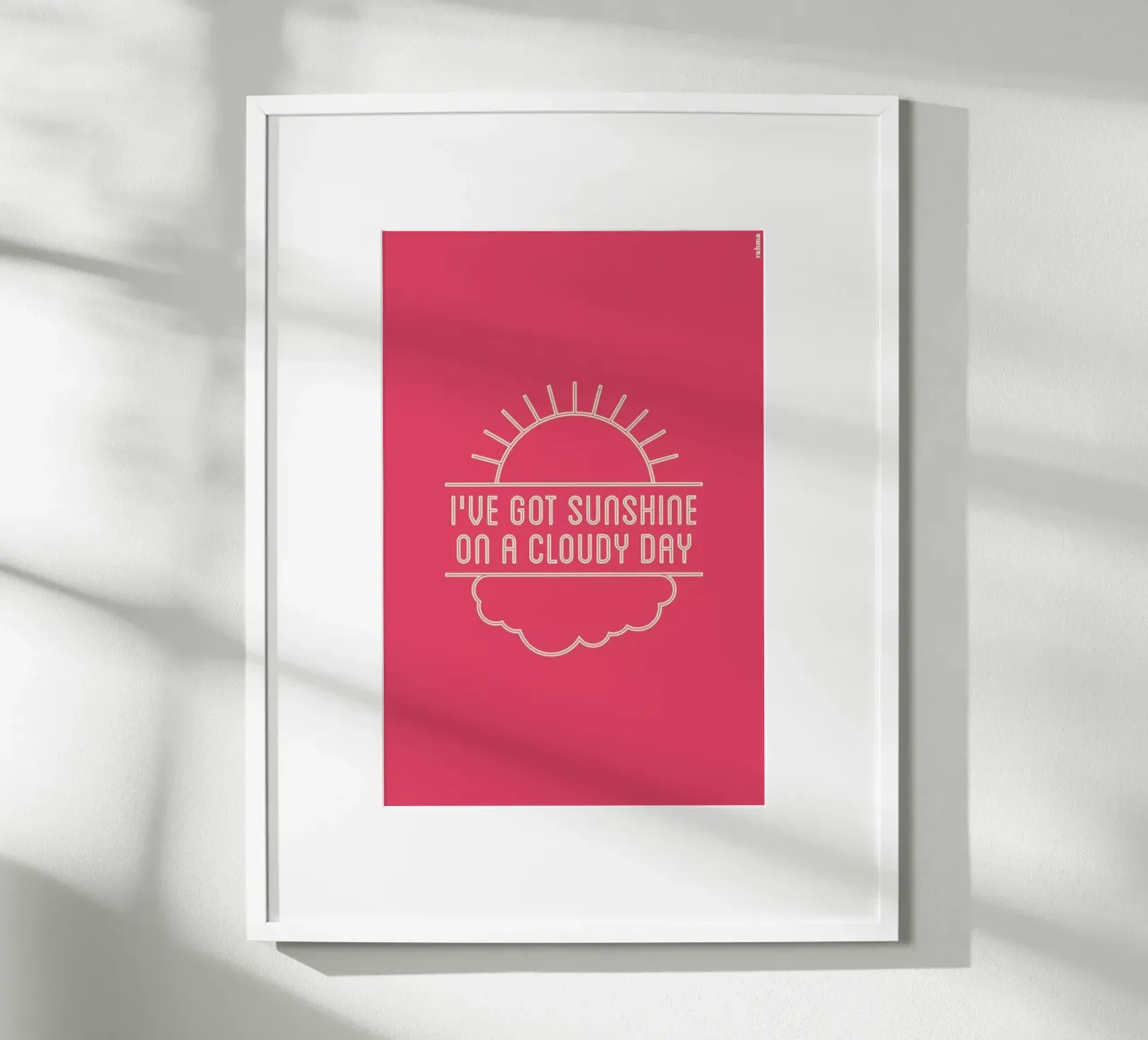 Talking About my Girl poster con telaio in plastica da Rahma Projekt