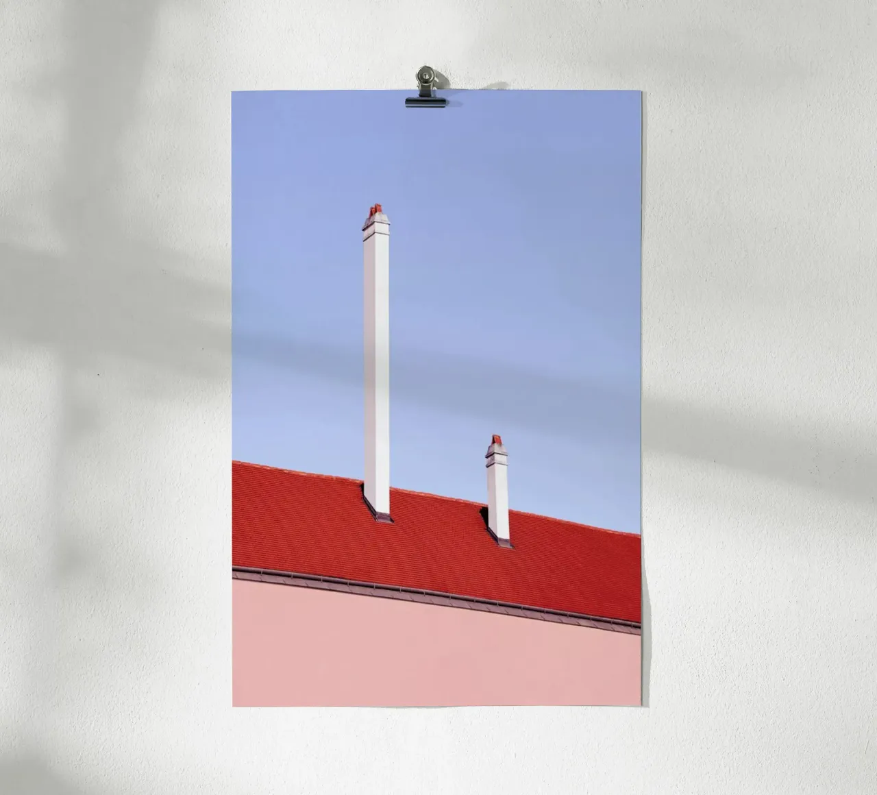 Trombone Roof poster con telaio in alluminio da Rupert Höller