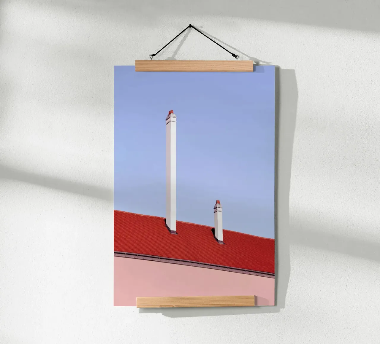 Trombone Roof poster con telaio in alluminio da Rupert Höller