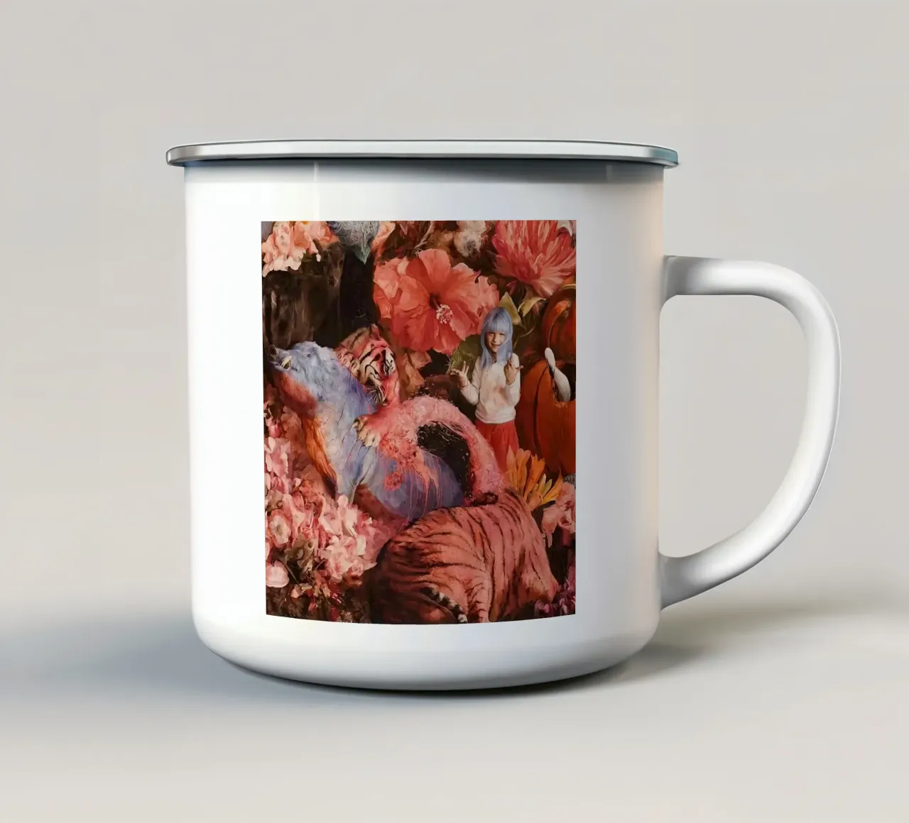 Guillermo Lorca Garcia Animals And Child tazza in smalto da The Poster UK