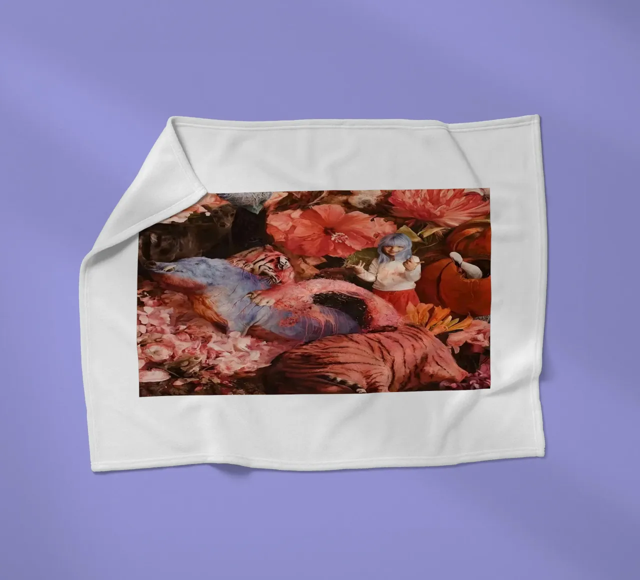 Guillermo Lorca Garcia Animals And Child coperta in pile da The Poster UK